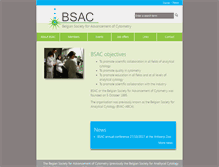 Tablet Screenshot of cytometry.be